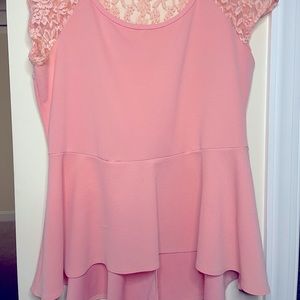 3X plus size peplum top